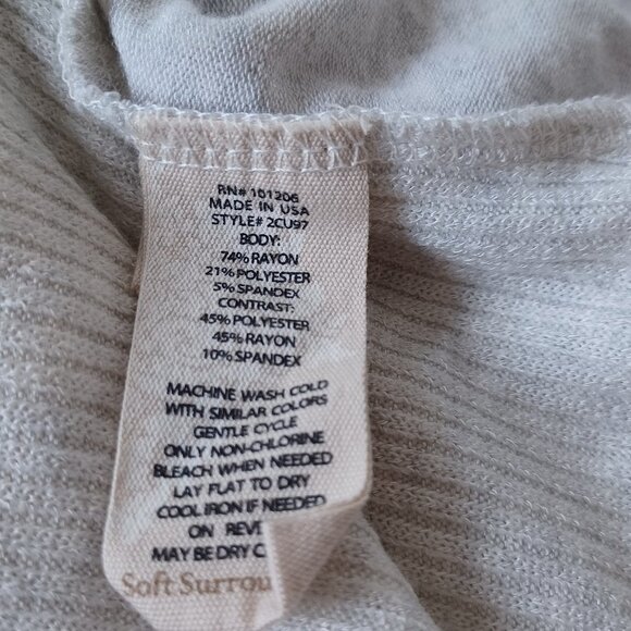 Soft Surroundings Pullover Floral Ribbed Knit Size Medium - Picture 10 of 16